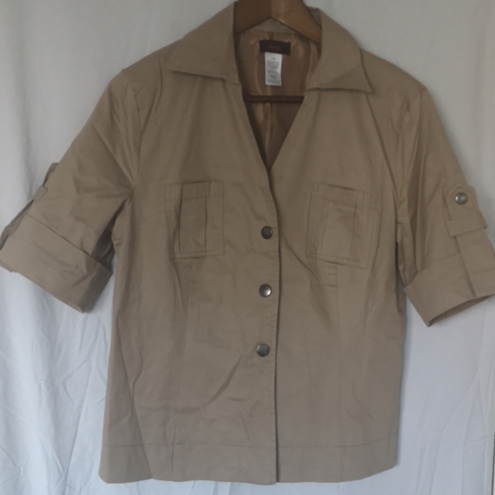 Crop safari jacket